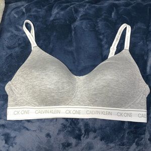 Grey Calvin Klein bra